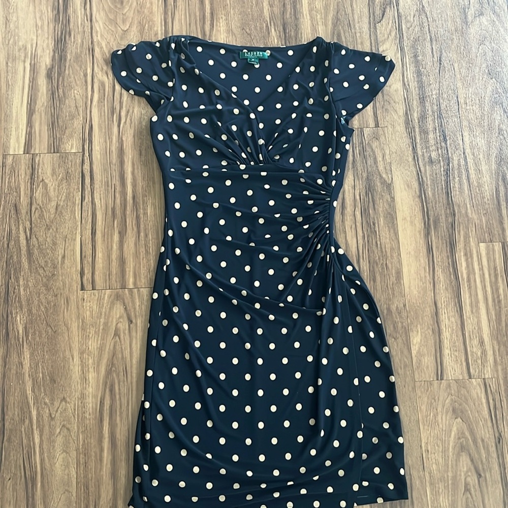 Polka Dot Short Sleeve Dress